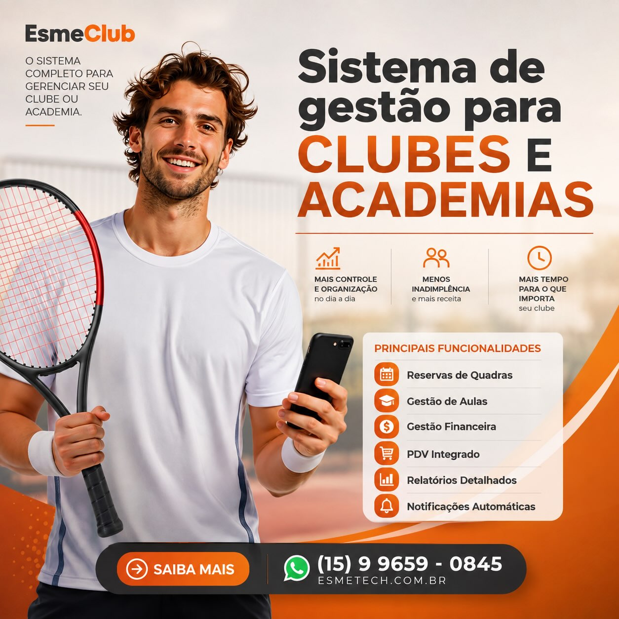 EsmeClub: sistema de gestão para clubes e academias